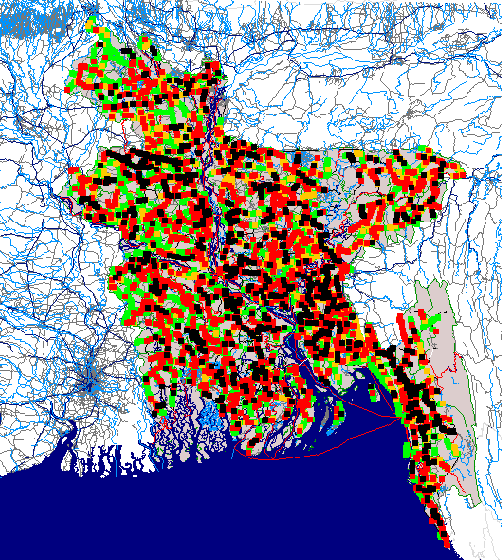 Bangladesh road network model